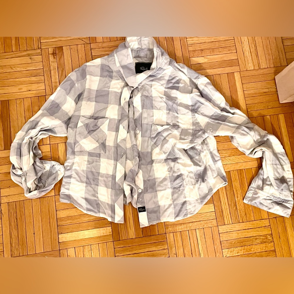 Rails Cropped Flannel Shirt